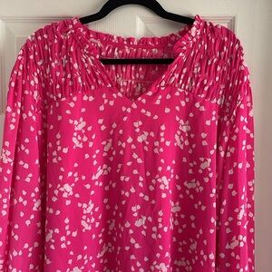 Pink Floral Women's Top